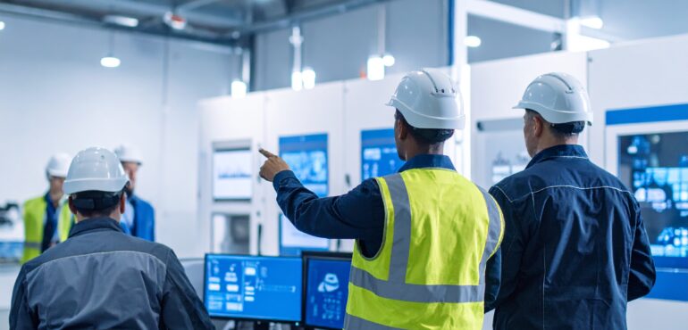 Firefly_curso con ingenieros prestando atencion a una presentacion sobre sistemas de control 672915